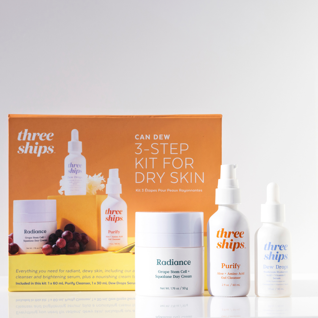 Can Dew 3-Step Kit for Glowing Skin (3 full-size products)